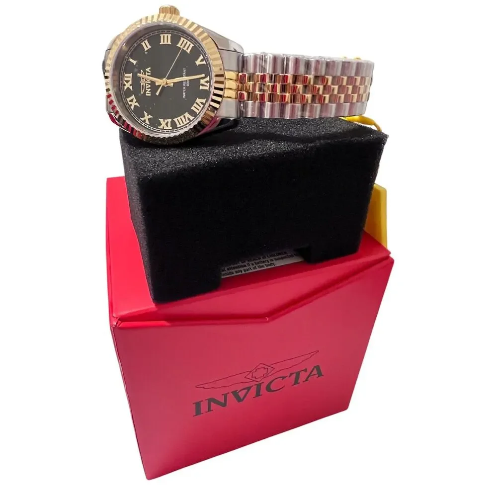 Invicta Watch Specialty Quartz Black Dial Women’s Watch 47413 & Gray Travel case